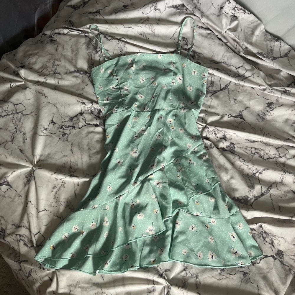 Altar’d State Mint Green Mini Dress